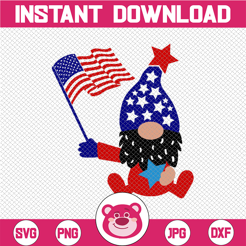 Gnome svg, independence day svg, fourth of july svg, usa svg | Inspire ...