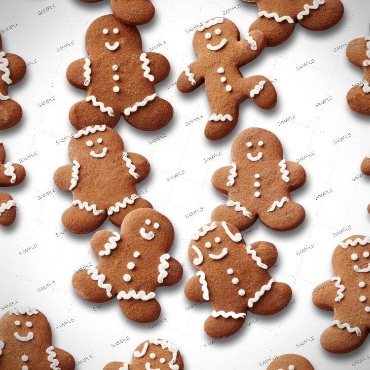 Gingerbread Men 25 Seamless Tileable Repeating Pattern | Inspire Uplift