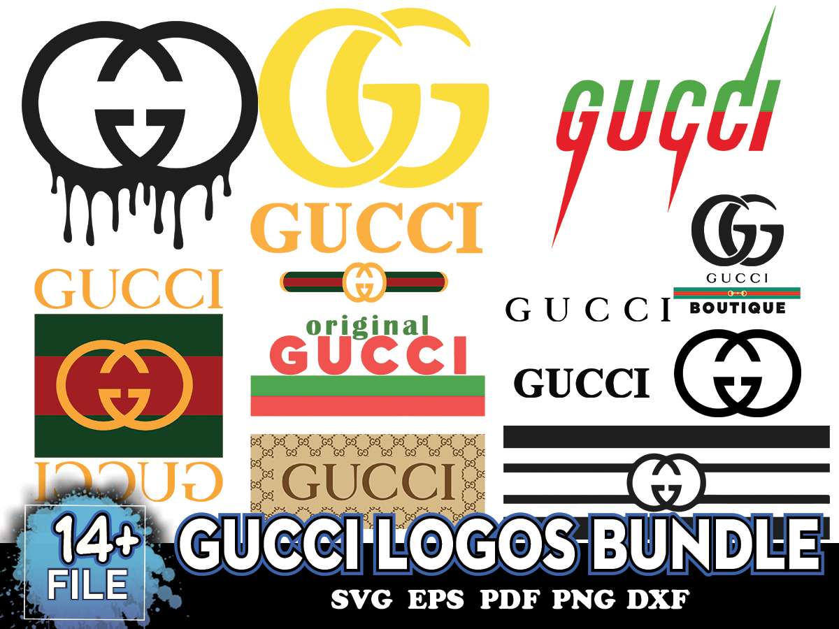 Gucci Logos Bundle, Gucci Svg, Gucci Logo Svg, Original Gucc - Inspire