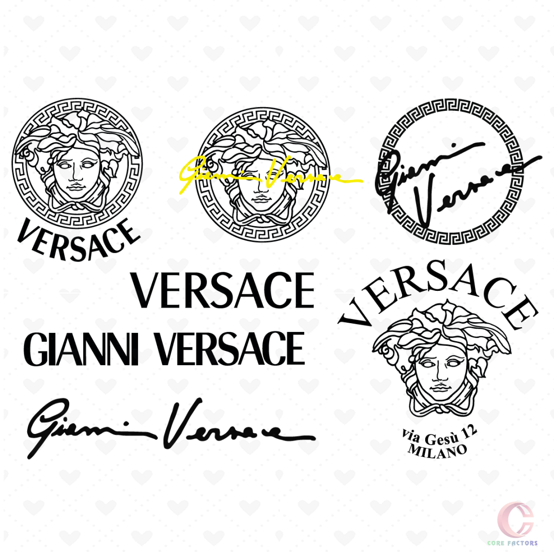 Versace Logo Svg Bundle, Trending Svg, Versace Svg, Gianni V