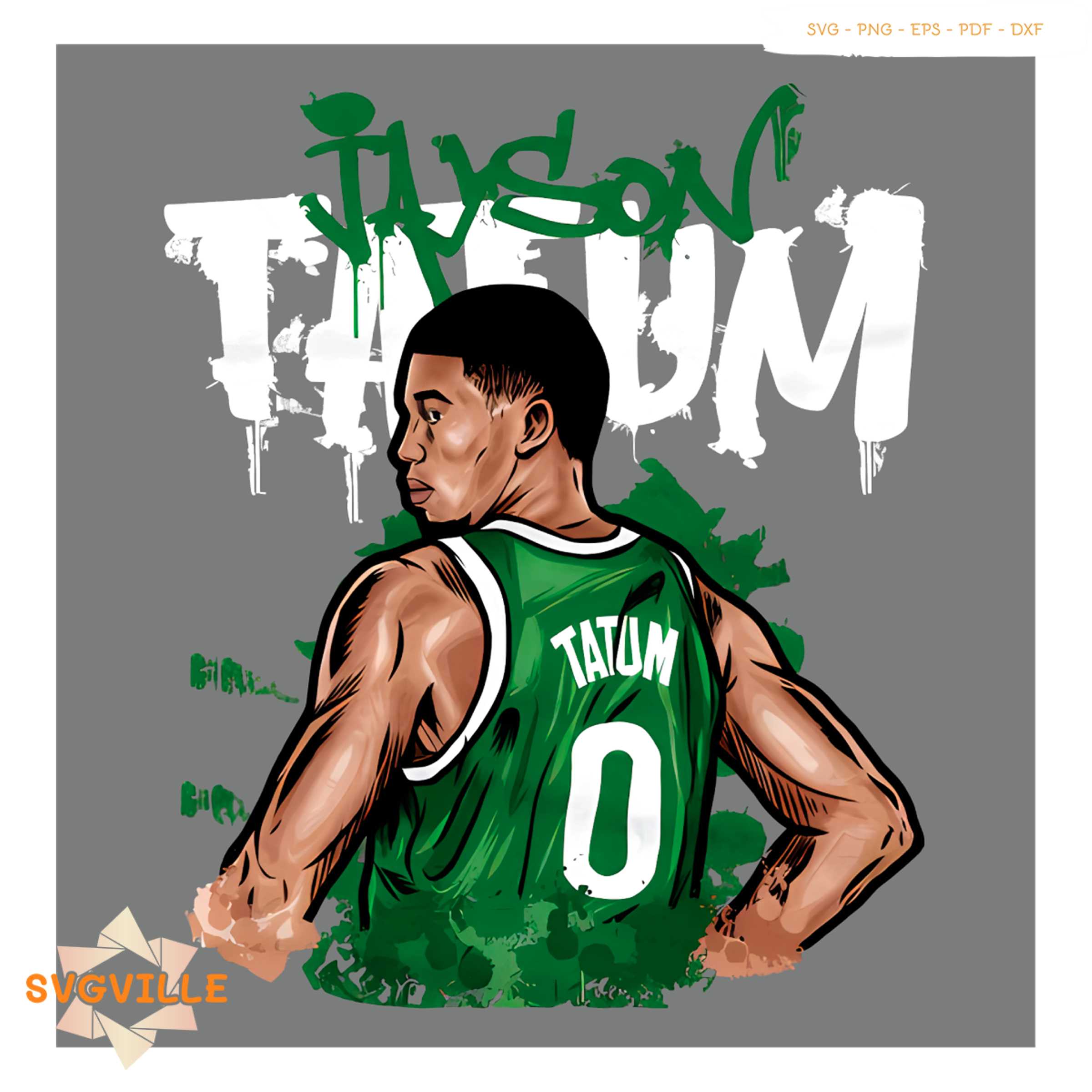 Jayson Tatum Basketball Player Png Silhouette Sublimation Fi Inspire