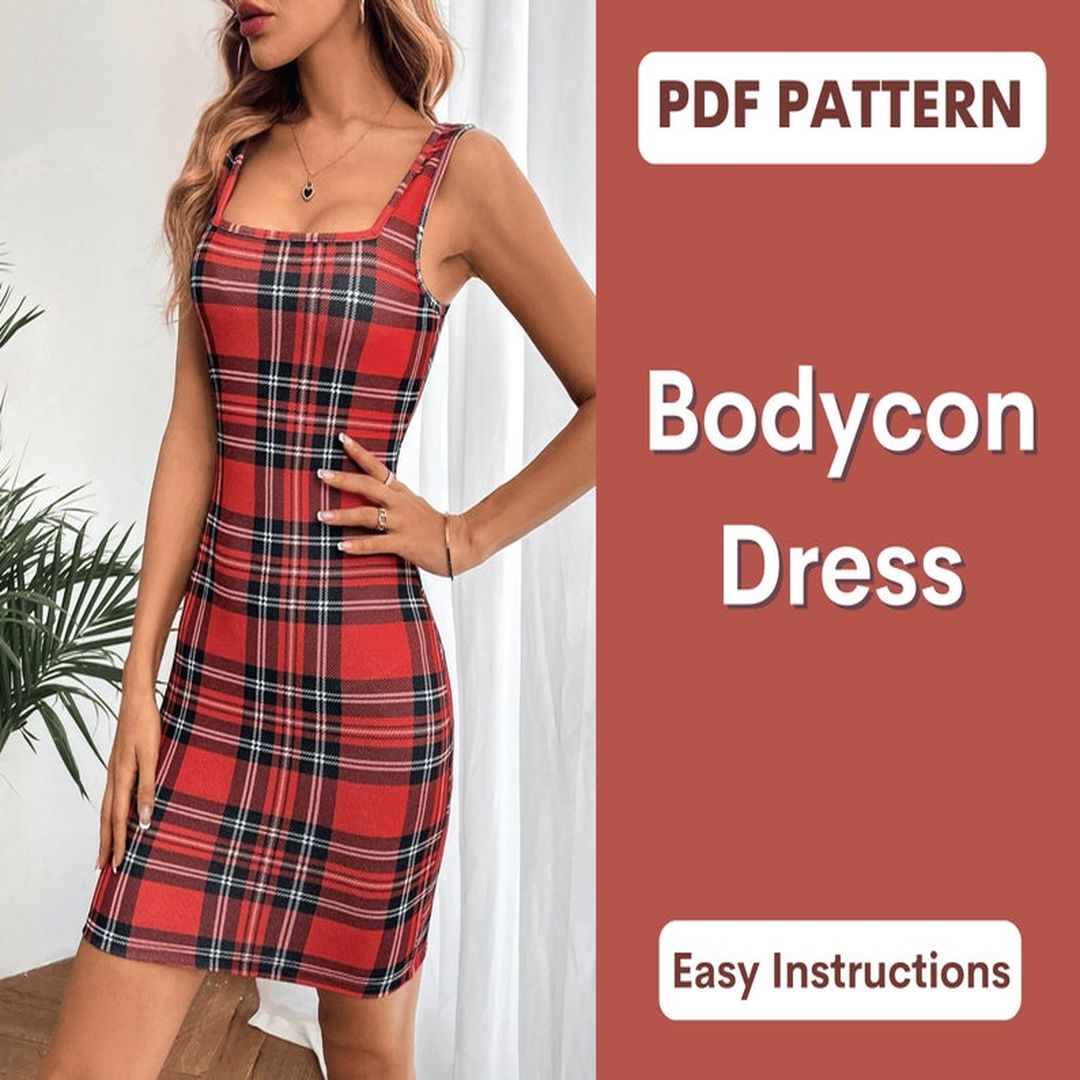 Bodycon Dress Pattern Dress Sewing Pattern Beginner Patt Inspire
