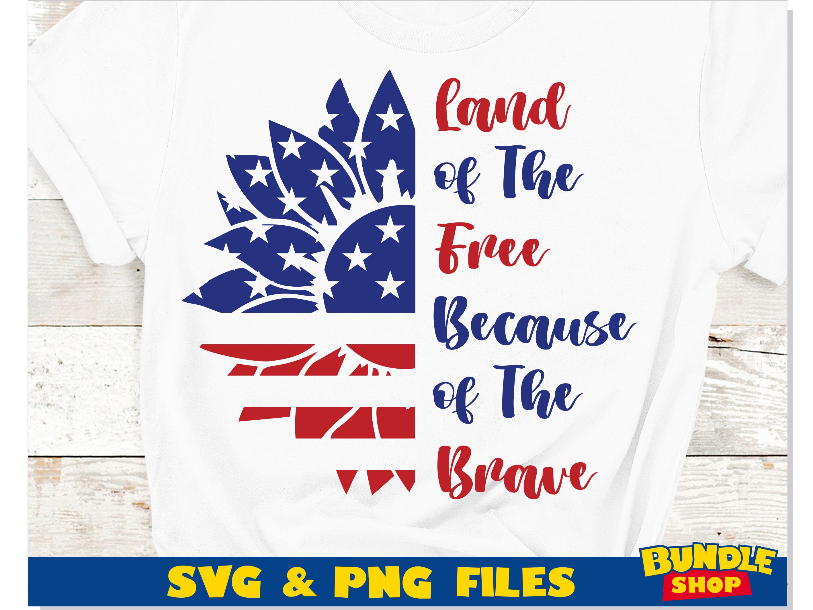 Land Of The Free Because Of The Brave svg, 4th of July svg, | Inspire ...