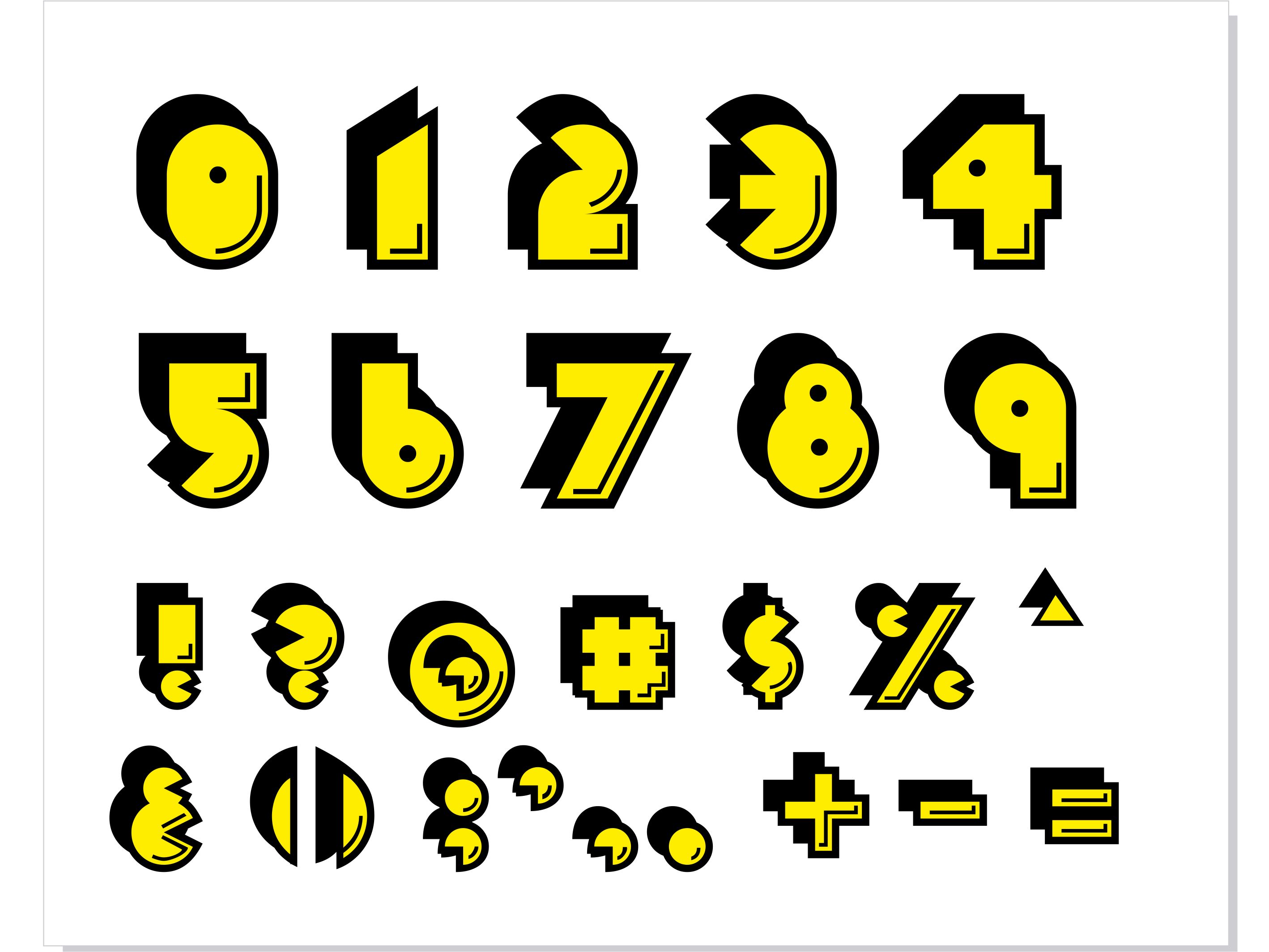 Pac Text Number Pac Man Font Pac Man 2: The New Adventures IGN