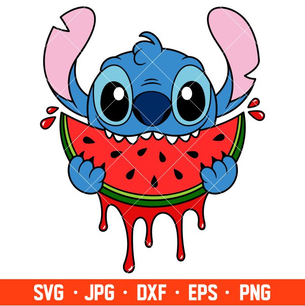 Watermelon Stitch Svg, Summer Vibes Svg, Disney Svg, Cricut, Inspire