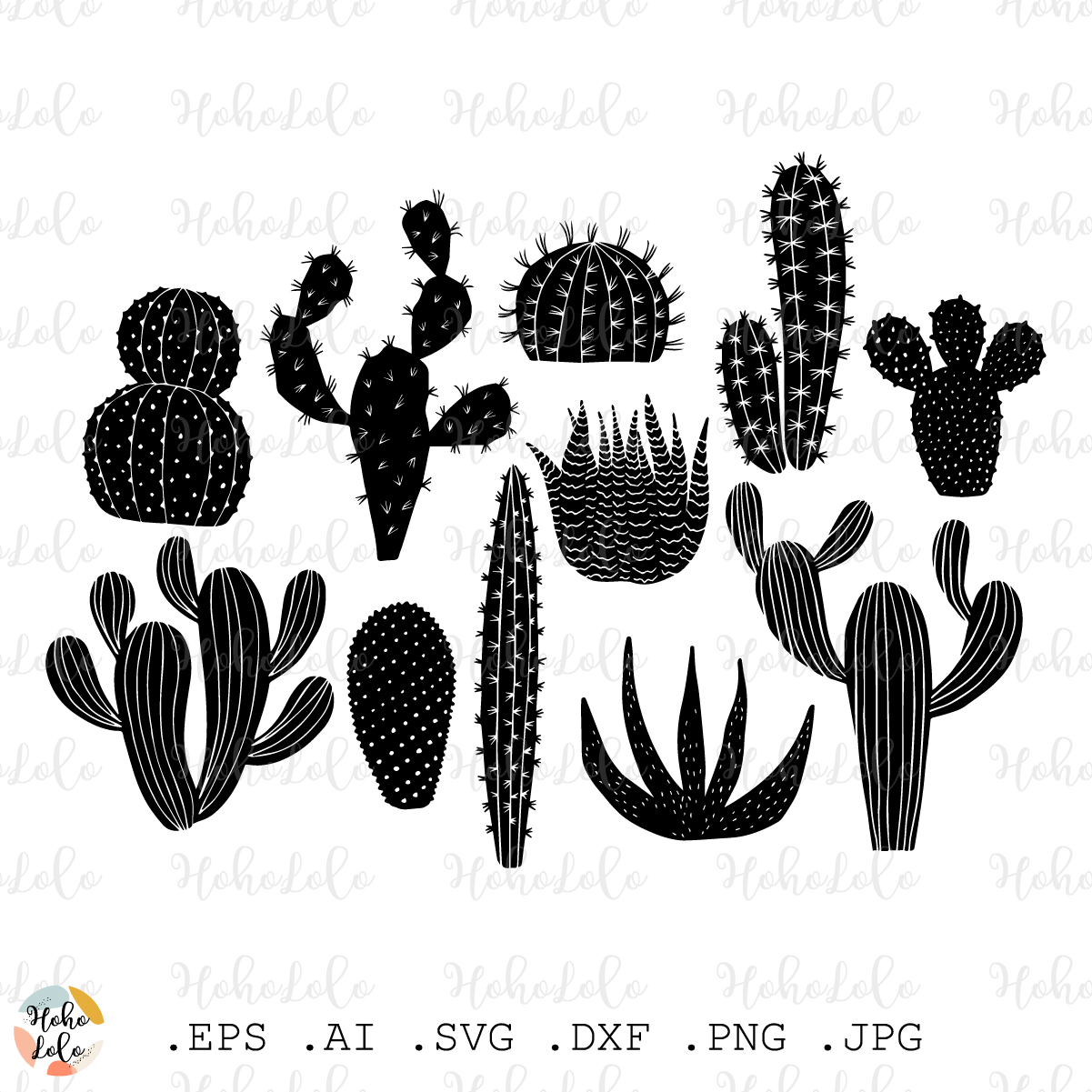 Cactus Svg, Cactus Silhouette, Cactus Cricut, Cactus Linocut - Inspire ...