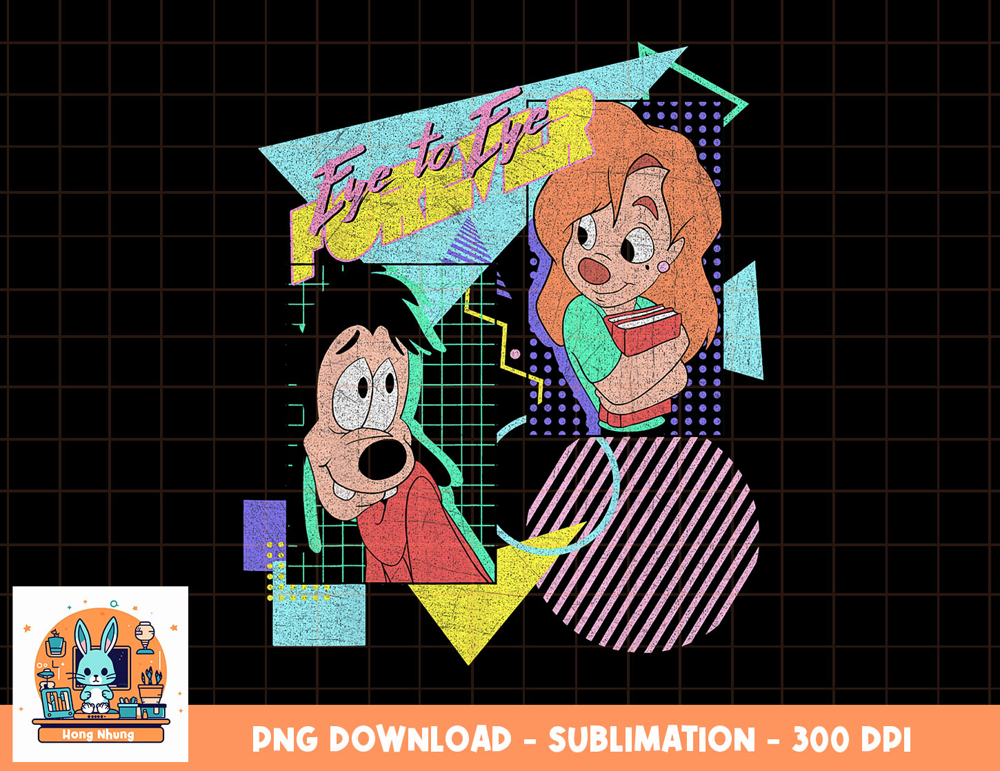 Disney A Goofy Movie Max & Roxanne Eye To Eye Forever png, s