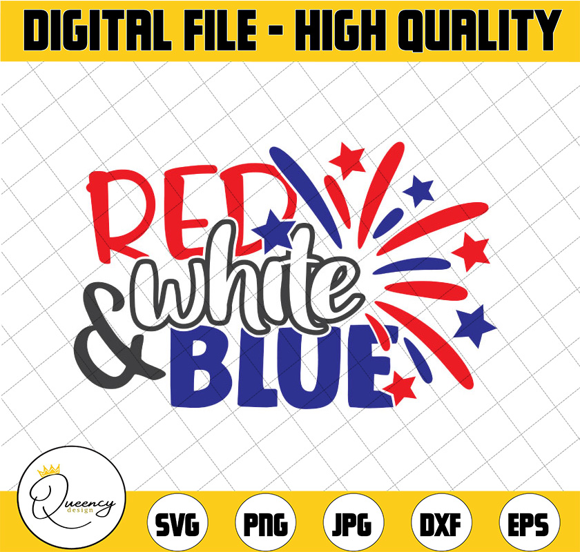 Red White & Blue svg, independence day svg, fourth of july s | Inspire ...