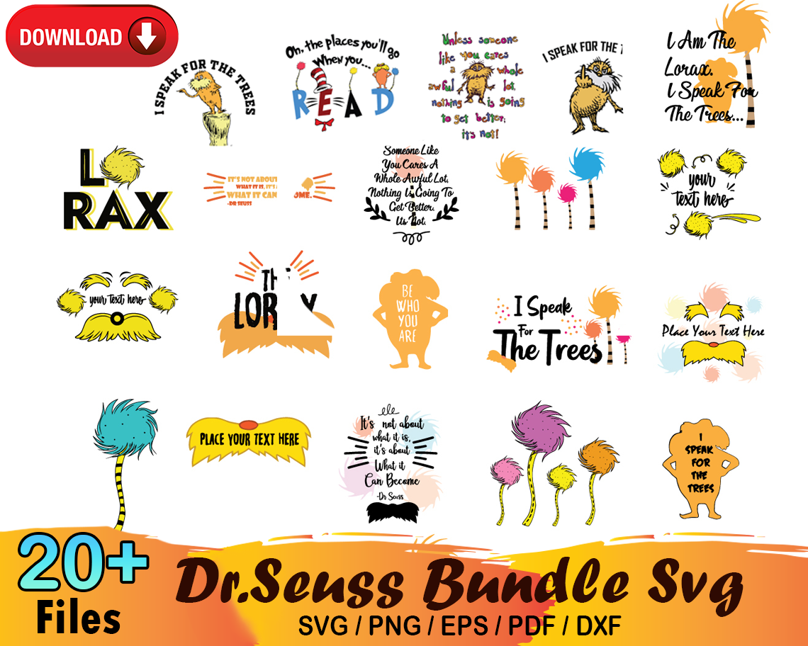 Dr Seuss Bundle Svg, Dr Seuss Svg, Cat In The Hat Svg | Inspire Uplift