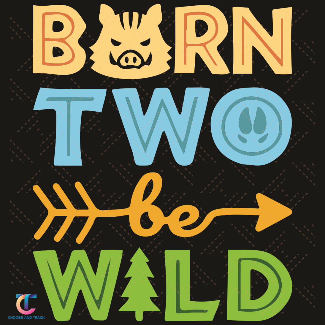 Born Two Be Wild 2 Year Old 2nd Birthday Toddler Boy Girl Sv | Inspire ...