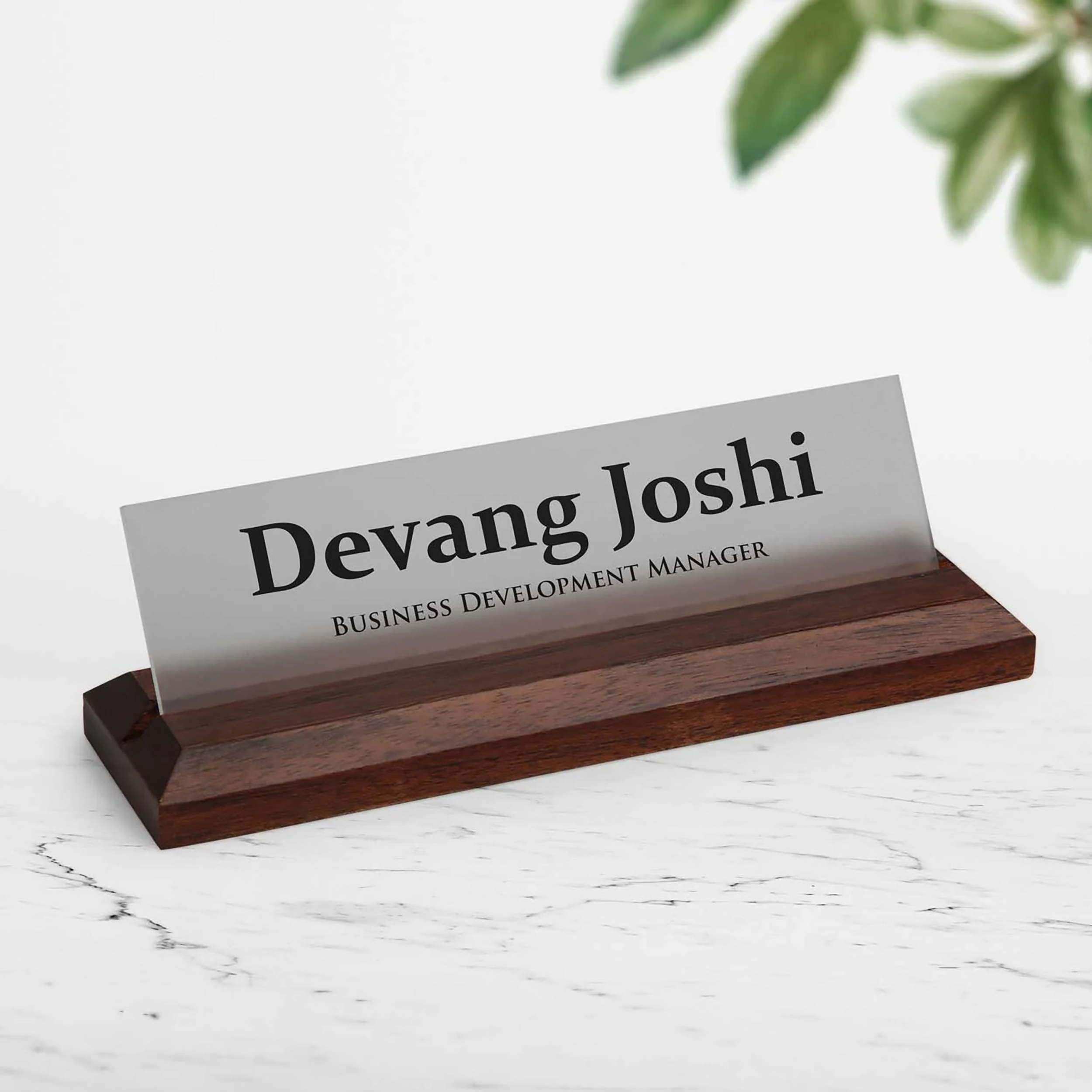 Desk Name Plate Personalized Professional Office Gift - Inspire Uplift