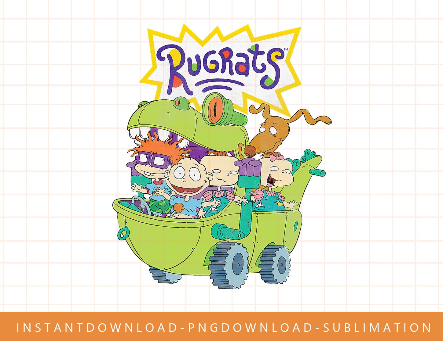 Nickelodeon Rugrats Reptar Wagon Logo png, sublimate, digita | Inspire ...