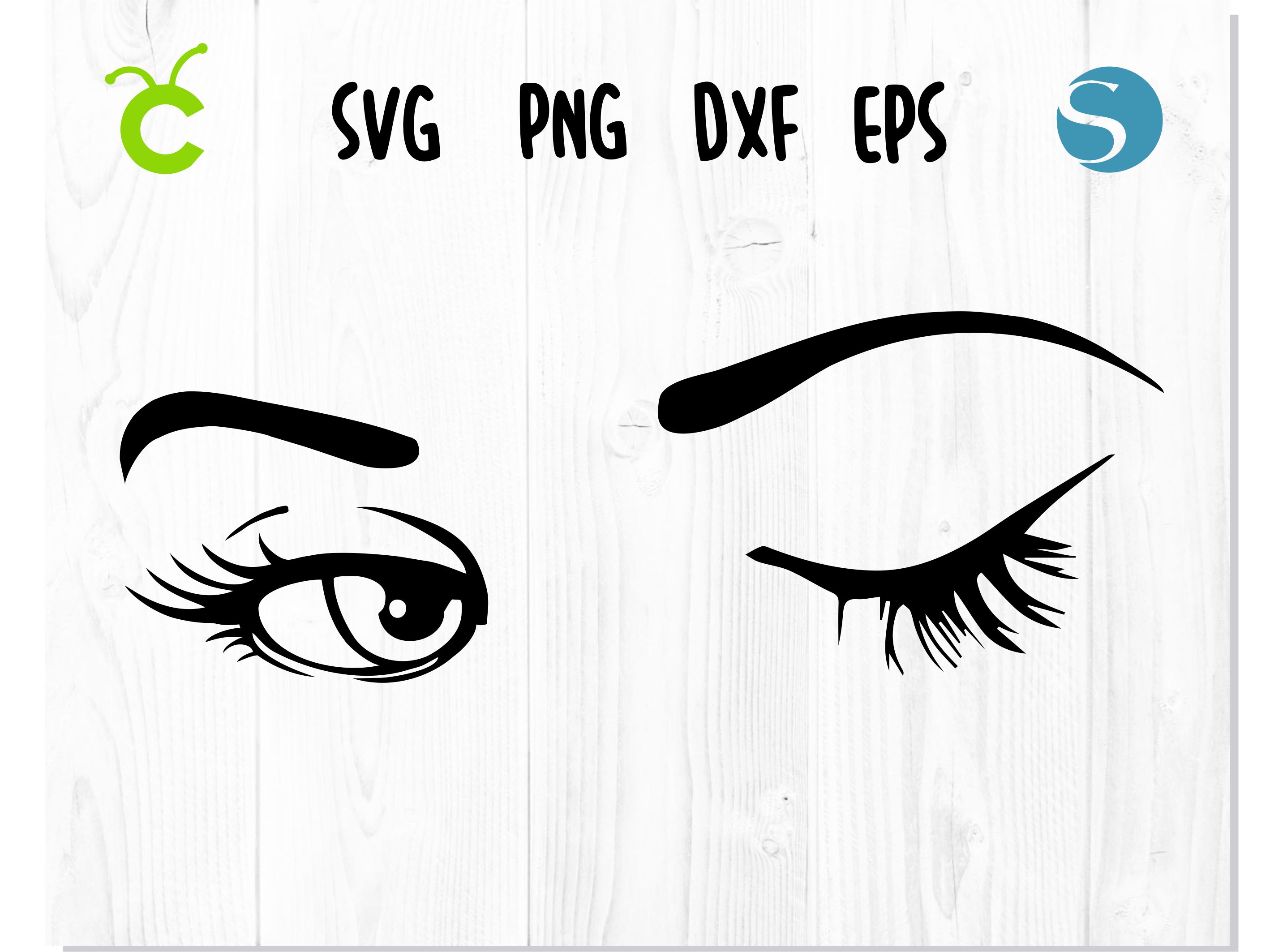 Winking svg Eyelashes svg Wink svg Smiley face svg Eye svg E Inspire Uplift