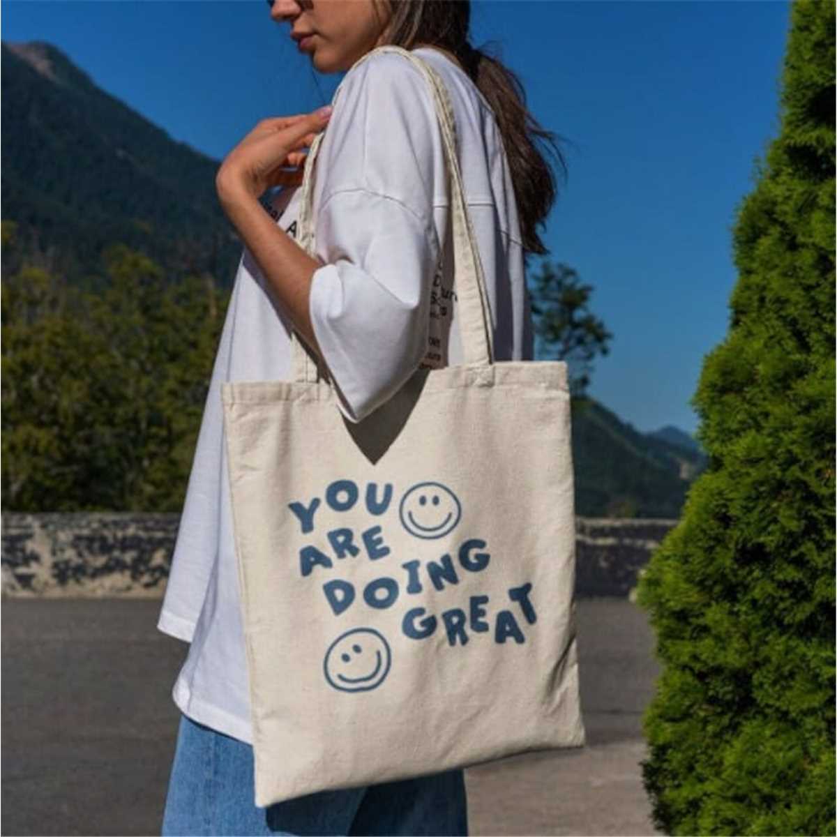★TOUT Y EST★ Athleisure Logo Print Tote Bag IVORY DXTG3123 Arch Logo Tote Bag | Gap
