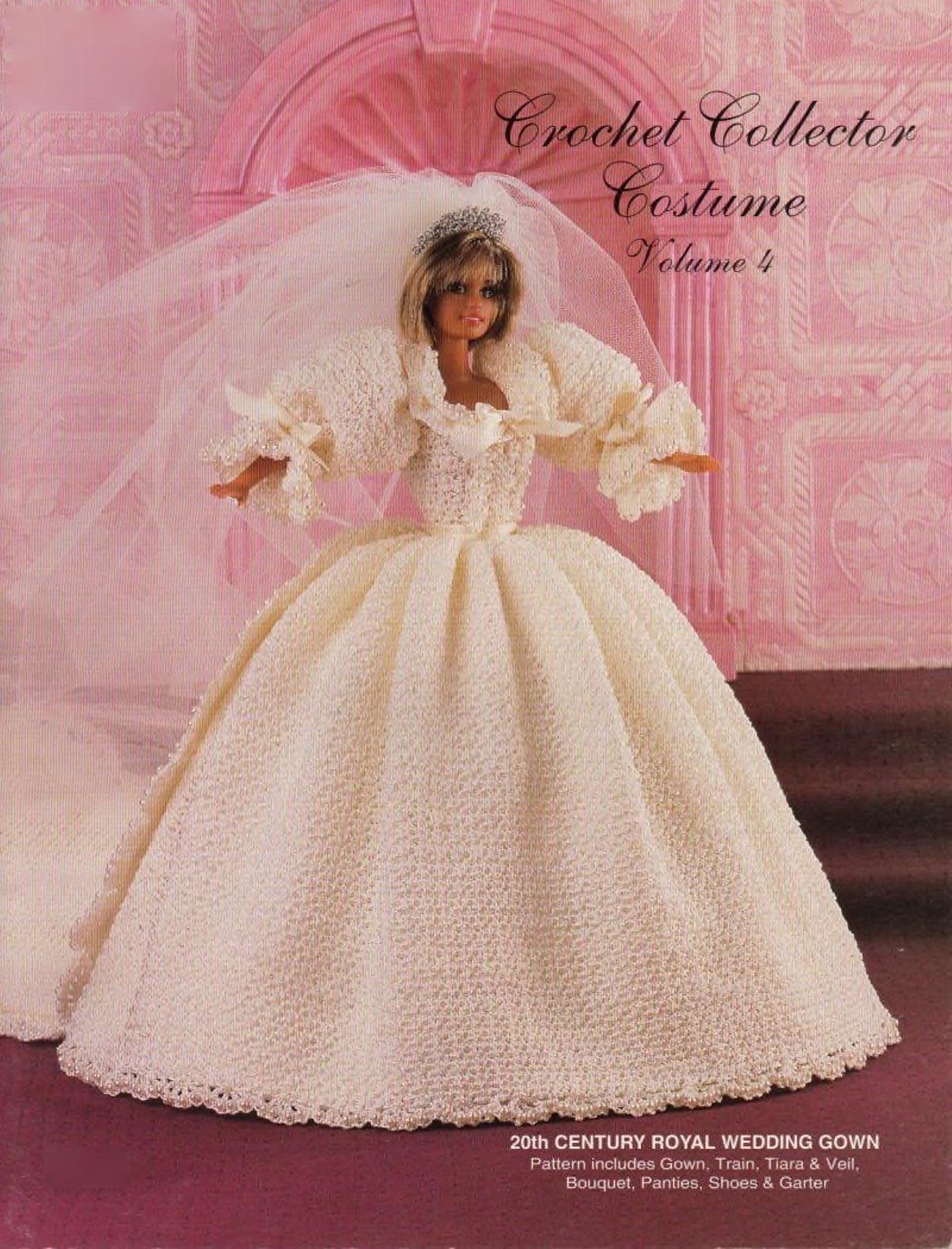 Barbie doll Gown Crochet pattern - 20th Century Royal Weddin | Inspire Uplift
