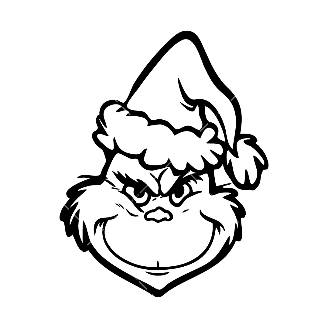Grinch Face SVG PNG PDF Grinch Image Christmas Cut File Inspire
