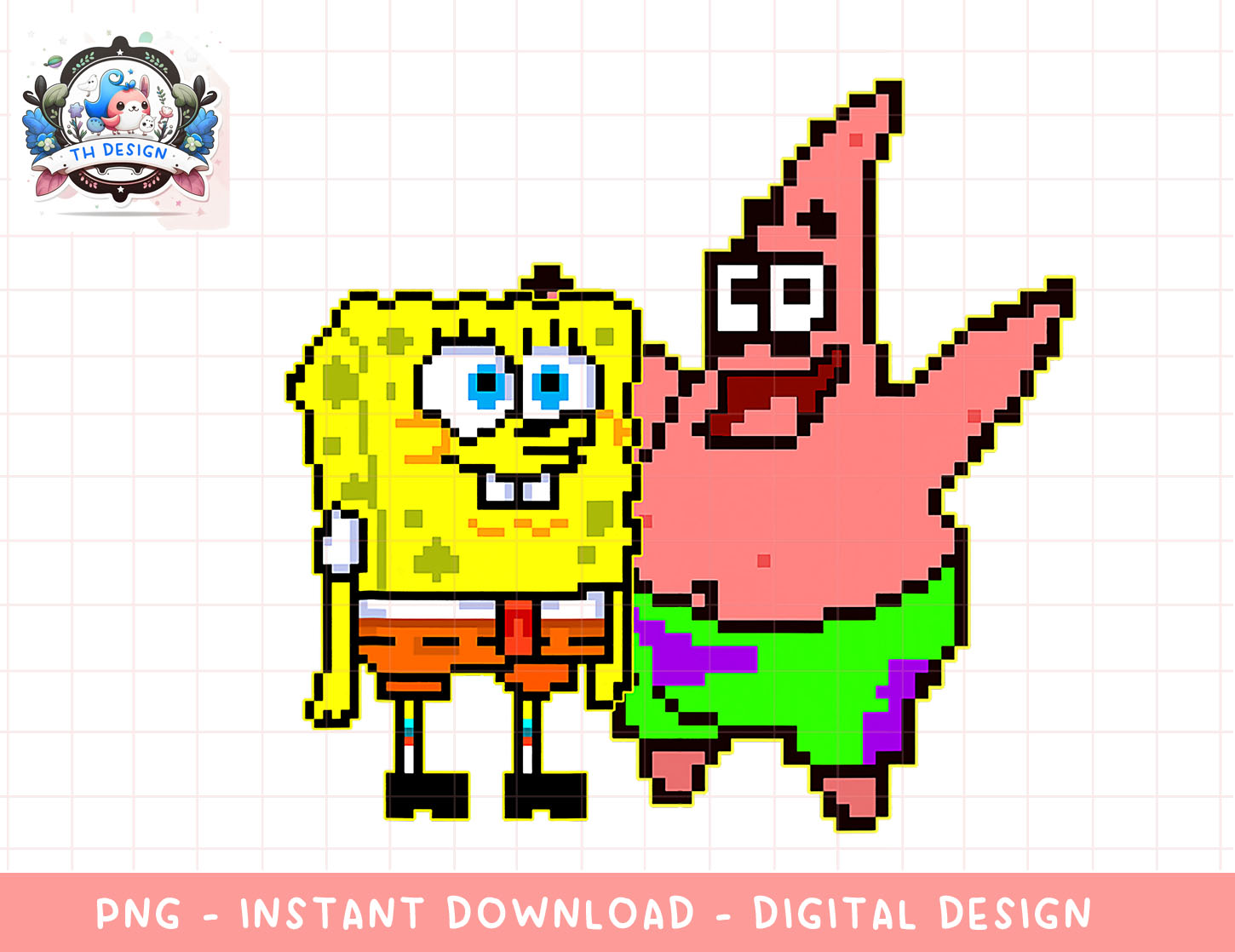 Mademark x SpongeBob SquarePants - SpongeBob & Patrick Pixel | Inspire ...