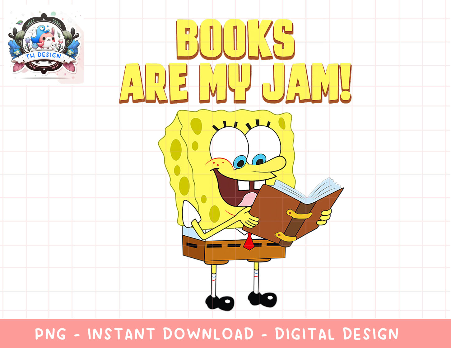 Spongebo Reading Mademark x SpongeBob SquarePants - SpongeBob Loves Reading - | Inspire ...