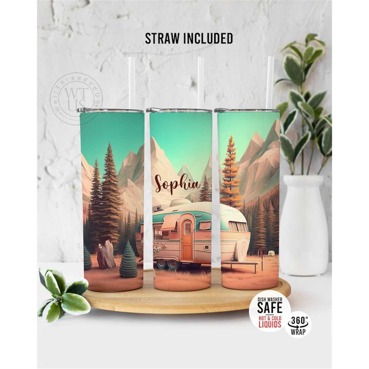 Personalized Camping Tumbler Camping Tumbler Outdoor Lo Inspire Uplift