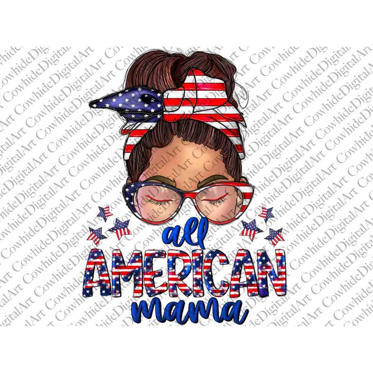 Fourth of July png All american mama Png Sublimation Design, | Inspire ...