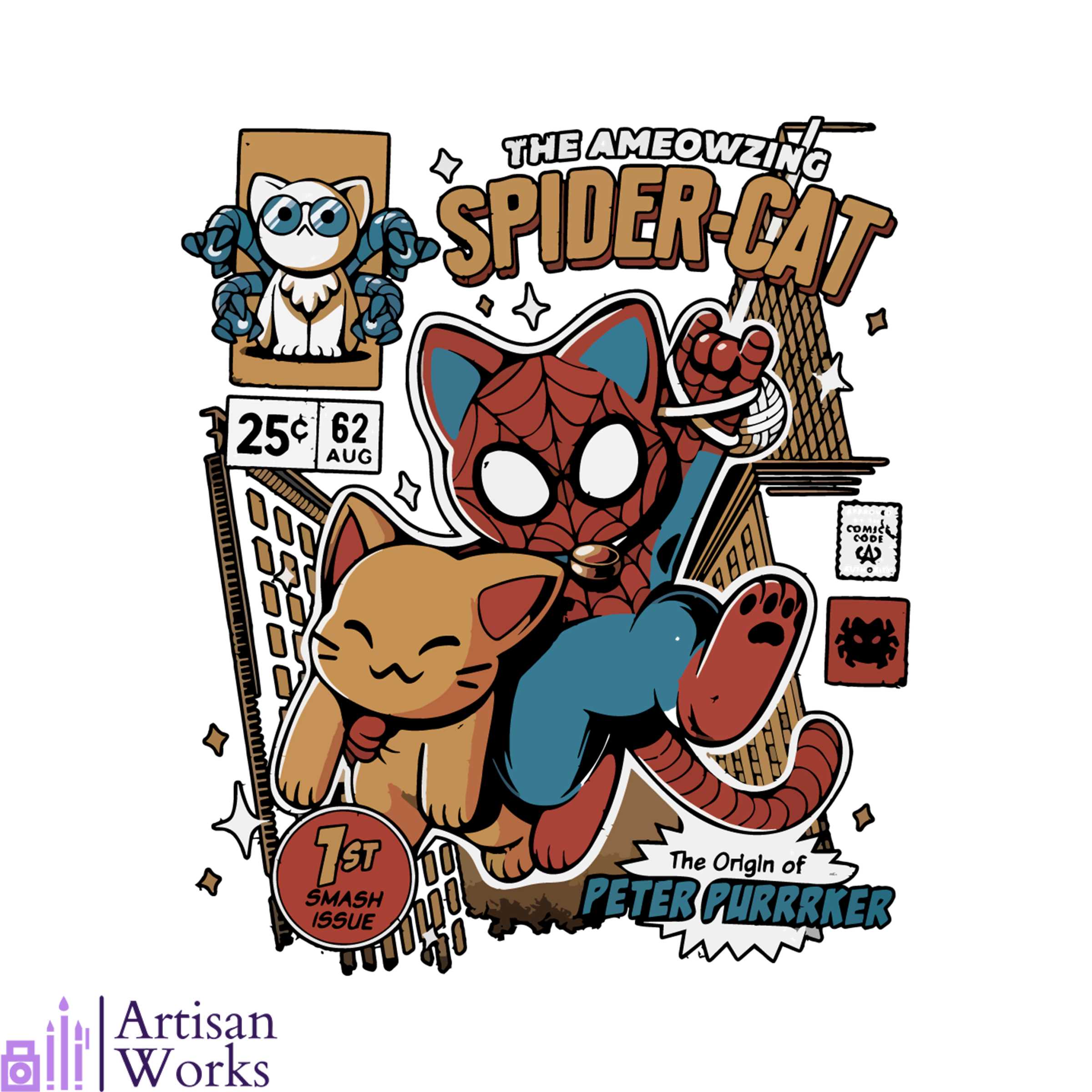Funny Spidercat Spiderman Across the Spider Verse SVG - Inspire Uplift