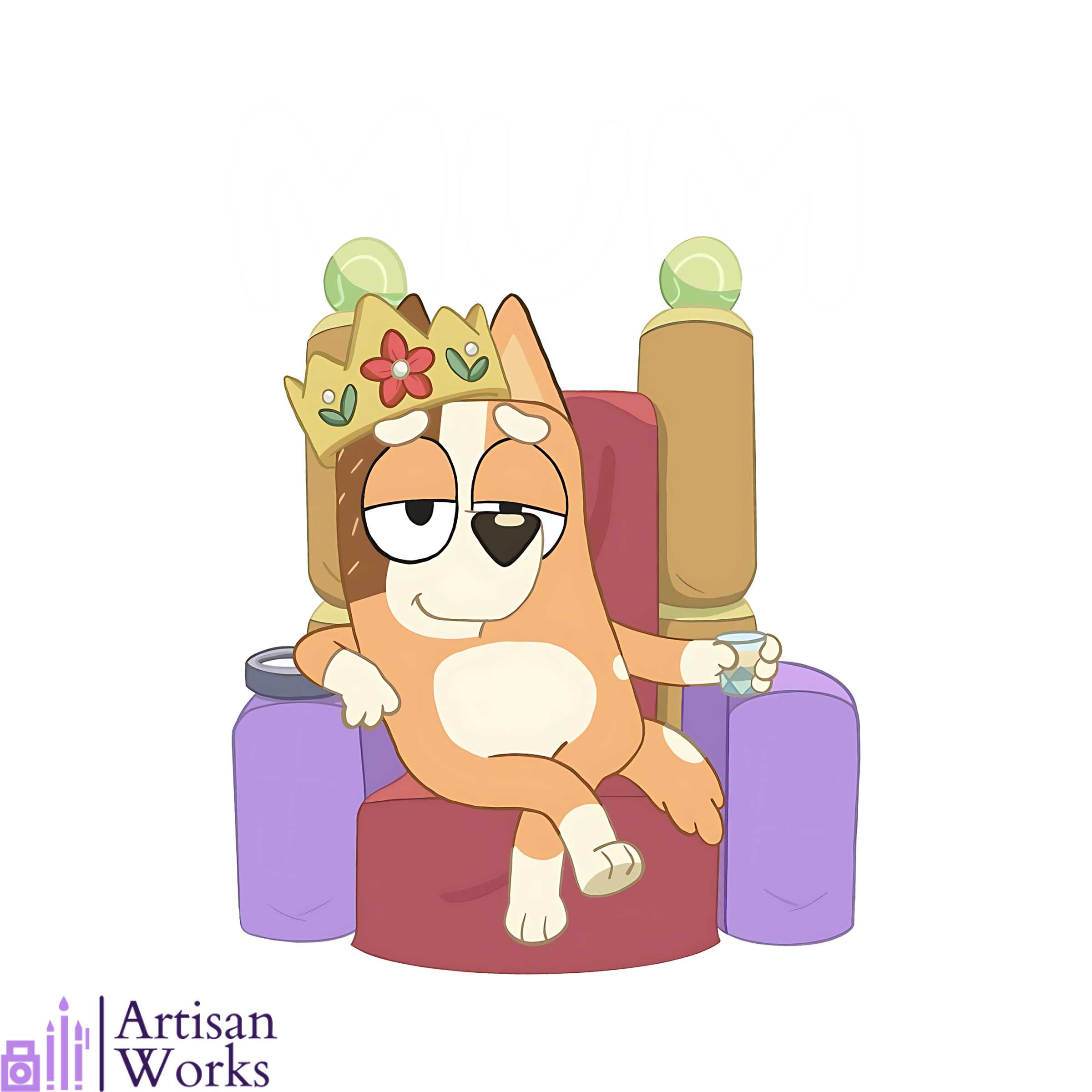 Chilli Heeler Bluey Mum PNG Sublimation Design Inspire Uplift