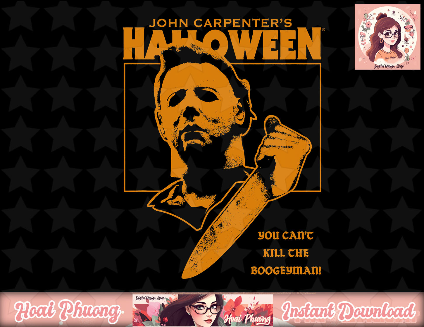 Sweat-shirt Halloween "You Can't Kill The Boogeyman" - Design Horreur Avec Masque Et Couteau, Motif Slasher Pour Fans De Films D'horreur - 9