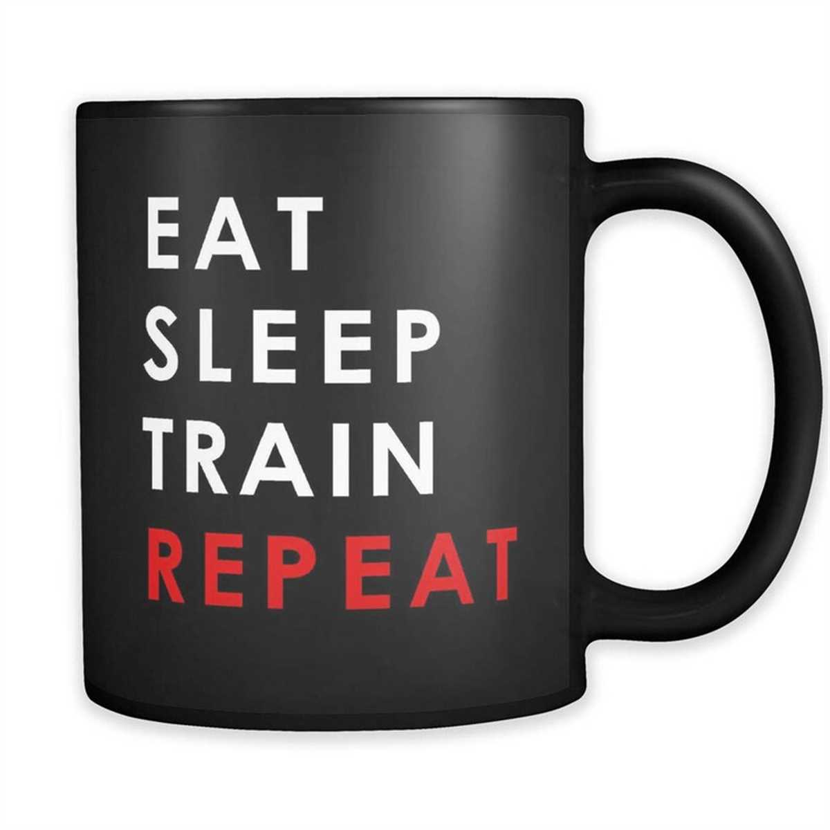 Eat Sleep Train Repeat Mug, Trainer Mug, Trainer Gift, Train | Inspire ...