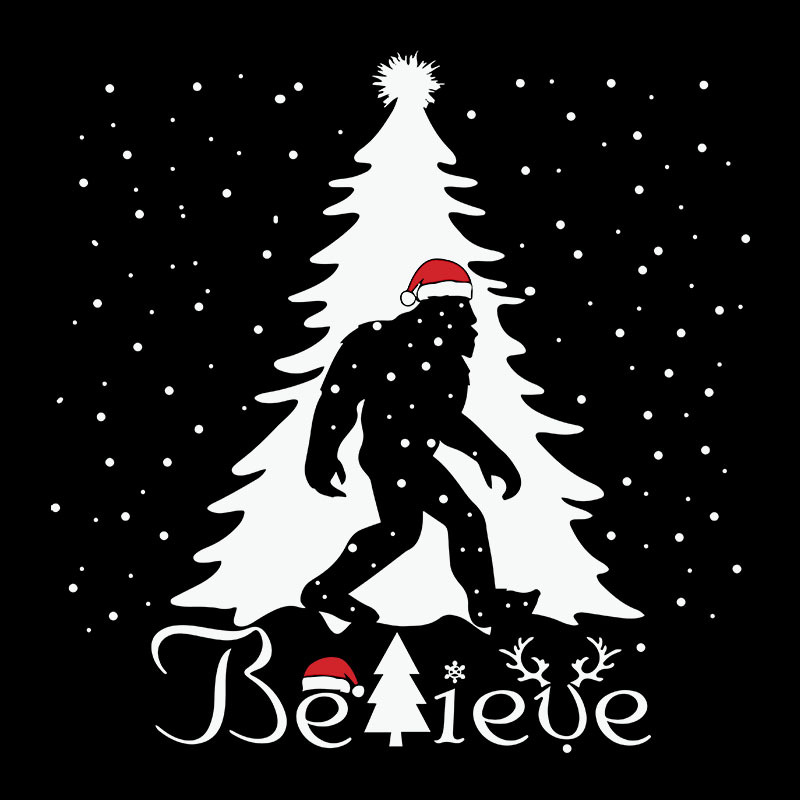 Bigfoot christmas photo