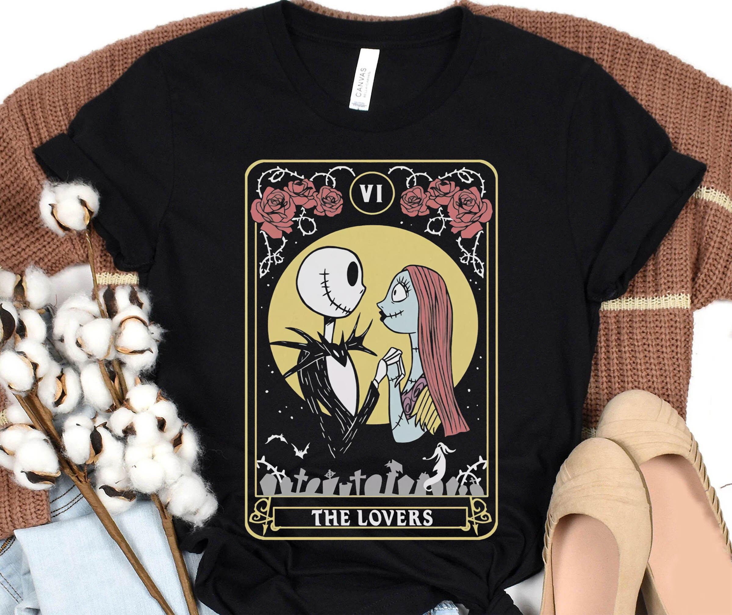 Retro Jack Skellington and Sally Tarot Card Lov - Inspire Uplift