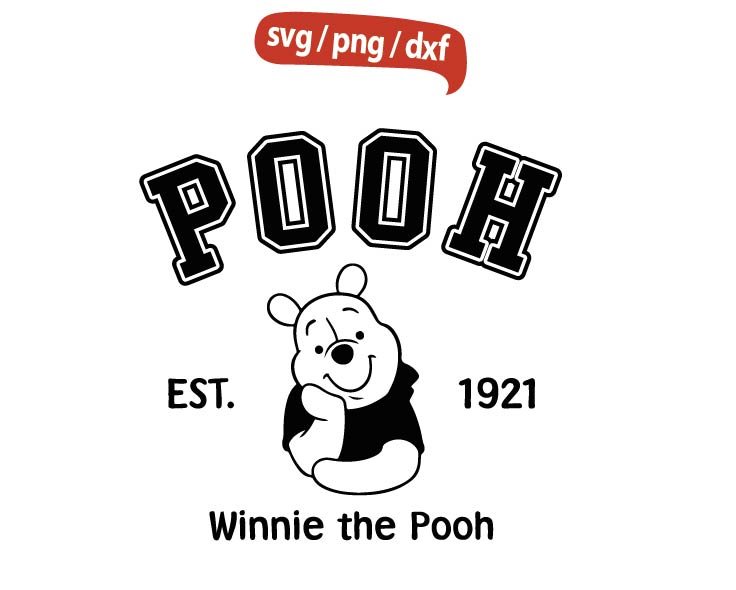 Winnie Pooh svg, Pooh 1921 svg, Winnie baby svg, Pooh est 19 - Inspire