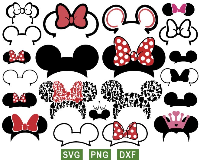 disney mouse ears svg, mickey ears svg, minnie svg, png file - Inspire