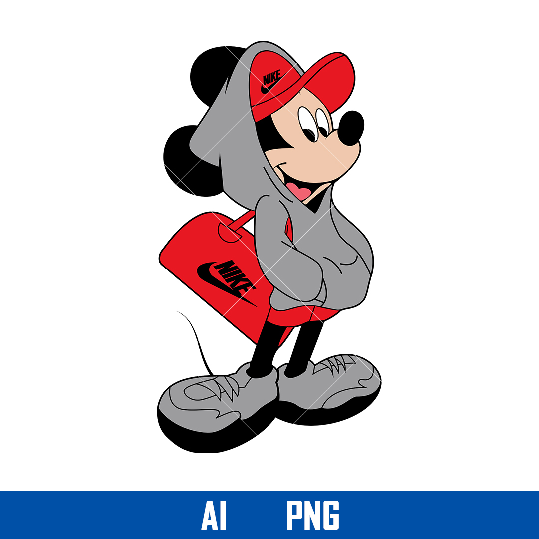 Nike With Mickey Png, Disney Nike Png, Nike Logo Png, Mickey - Inspire