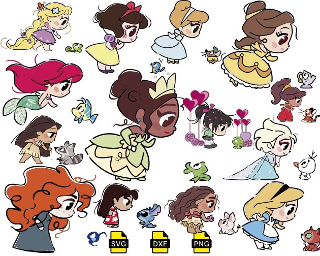 disney Baby princess svg, disney princess for cricut, png fi - Inspire
