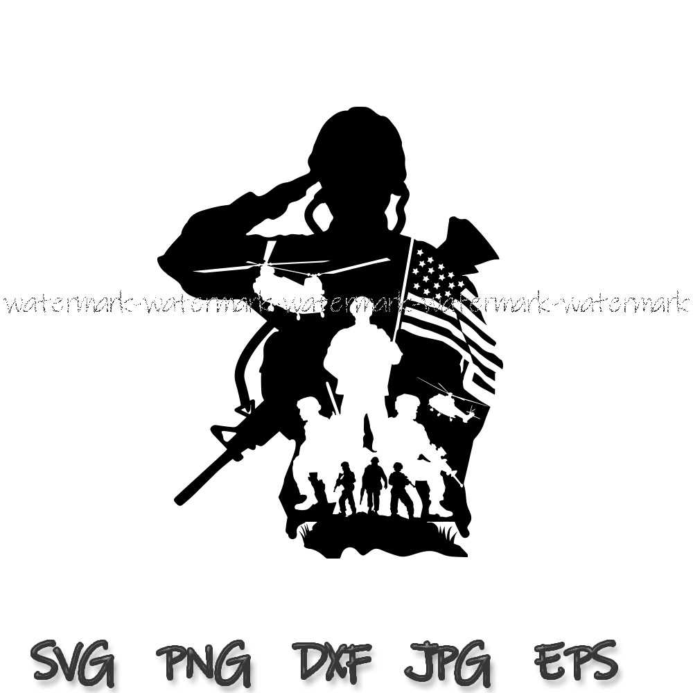 US Soldier SVG, American Troops Svg, United States Military Inspire