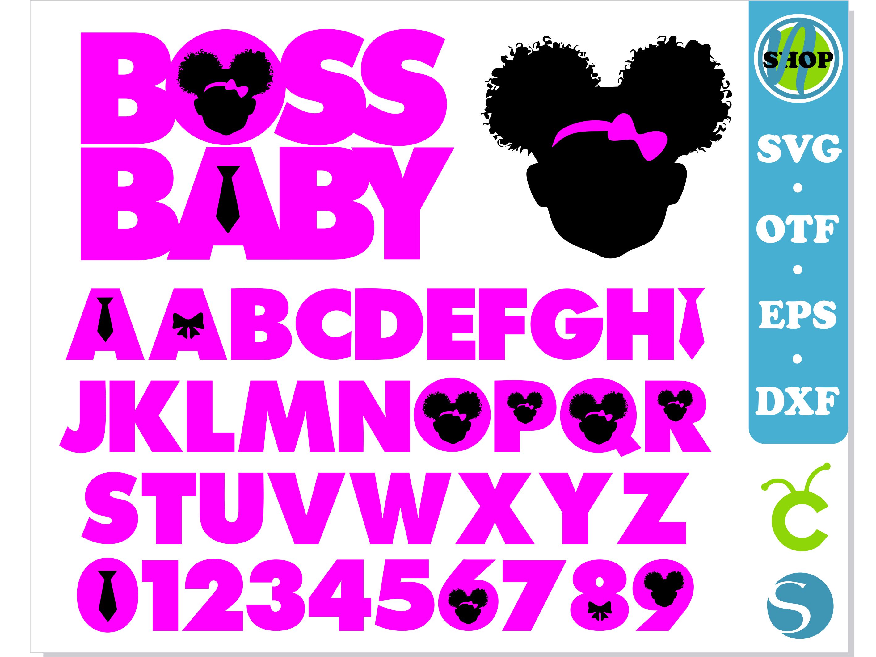 ♡Y111-Boss♡Baby♡ Boss Baby Girl Birthday Bundle, Boss Baby Girl font, Boss Ba