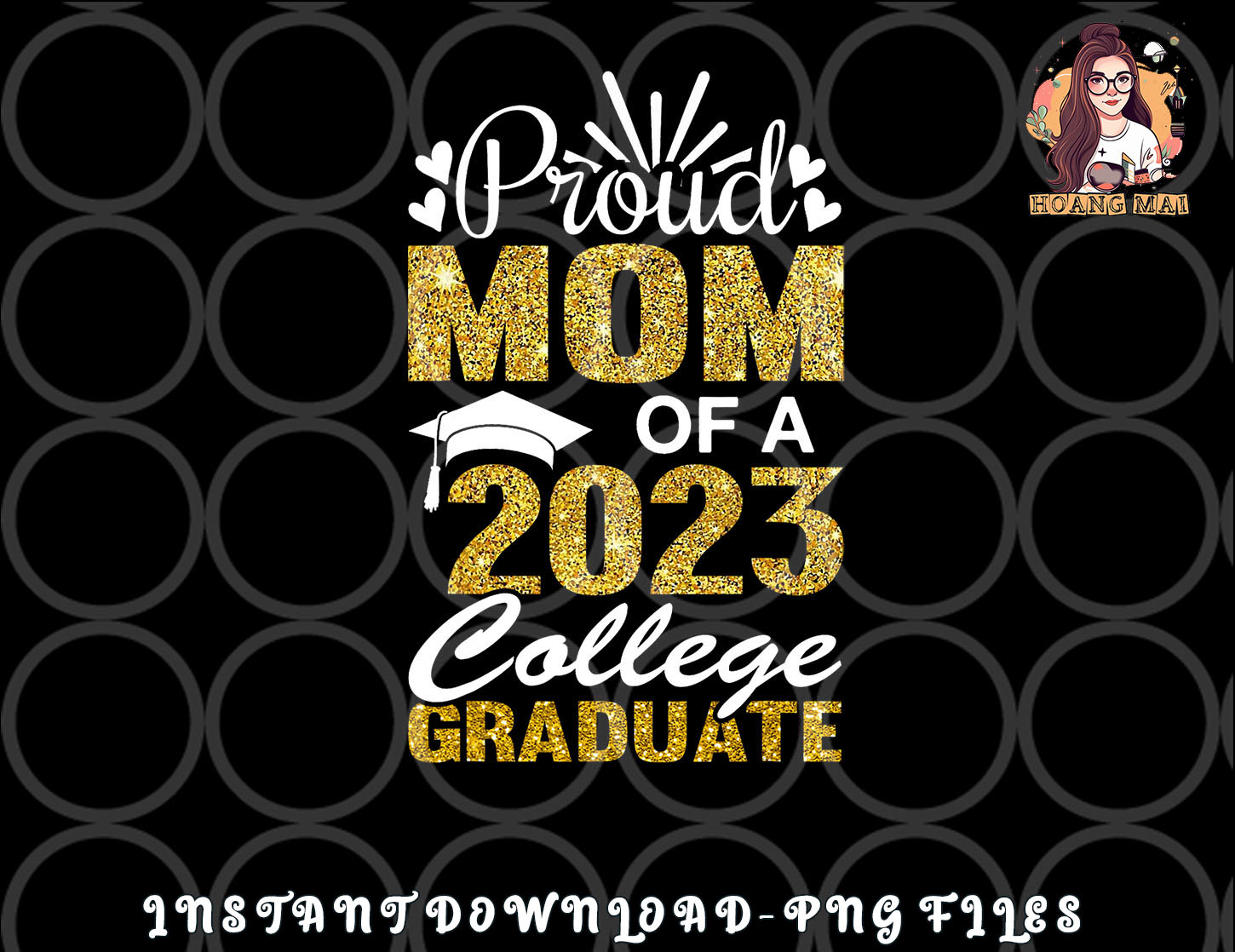 Proud Mom of A 2023 College Graduate Fun Graduation png, dig - Inspire ...