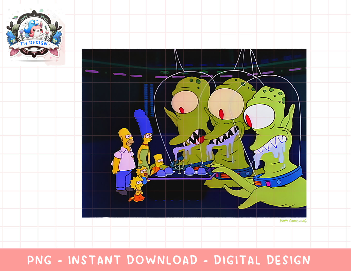 The Simpsons Treehouse Of Horror Alien Halloween V-2 png, su | Inspire ...