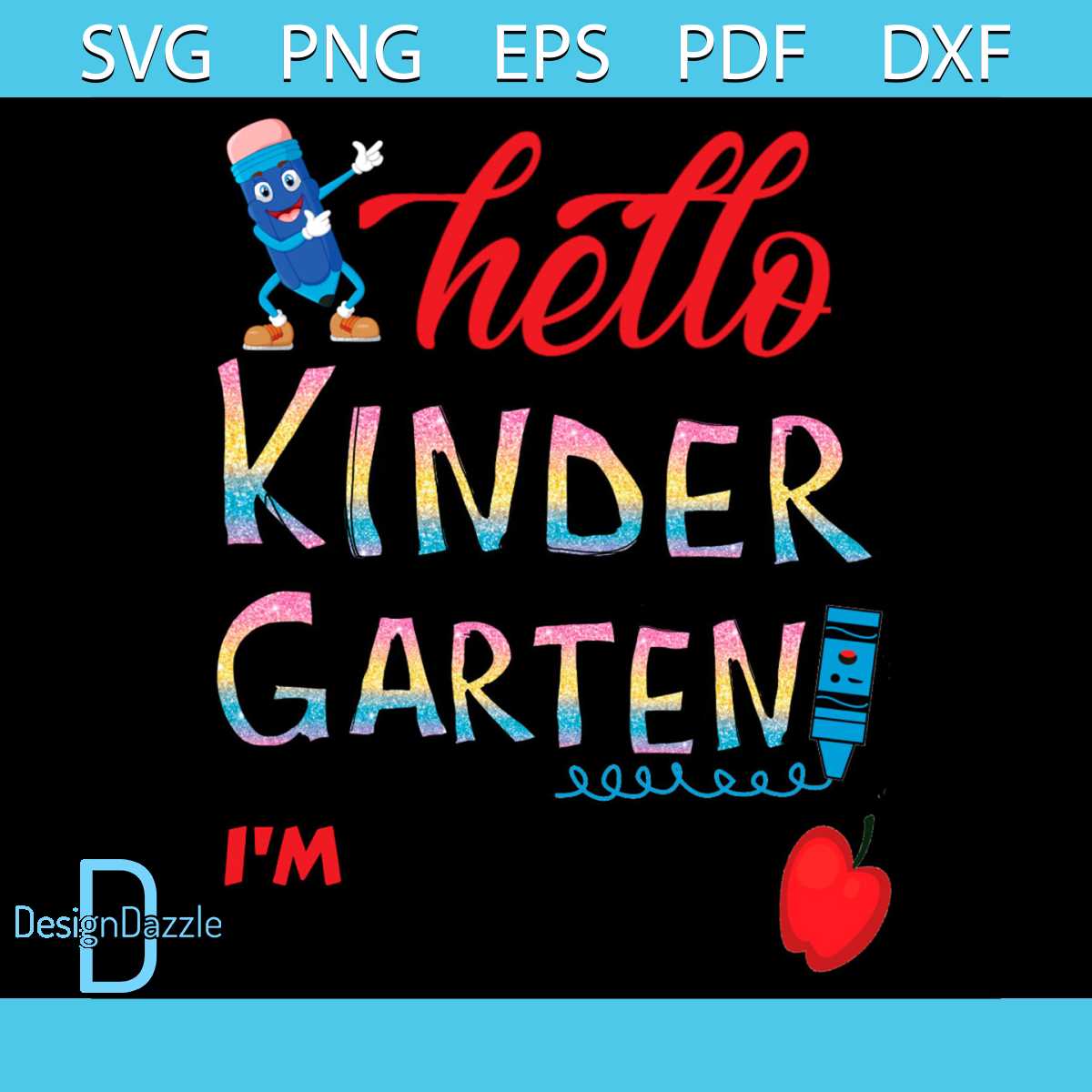 Hello kindergarten SVG PNG, Kindergarten PNG, kinds PNG | Inspire Uplift