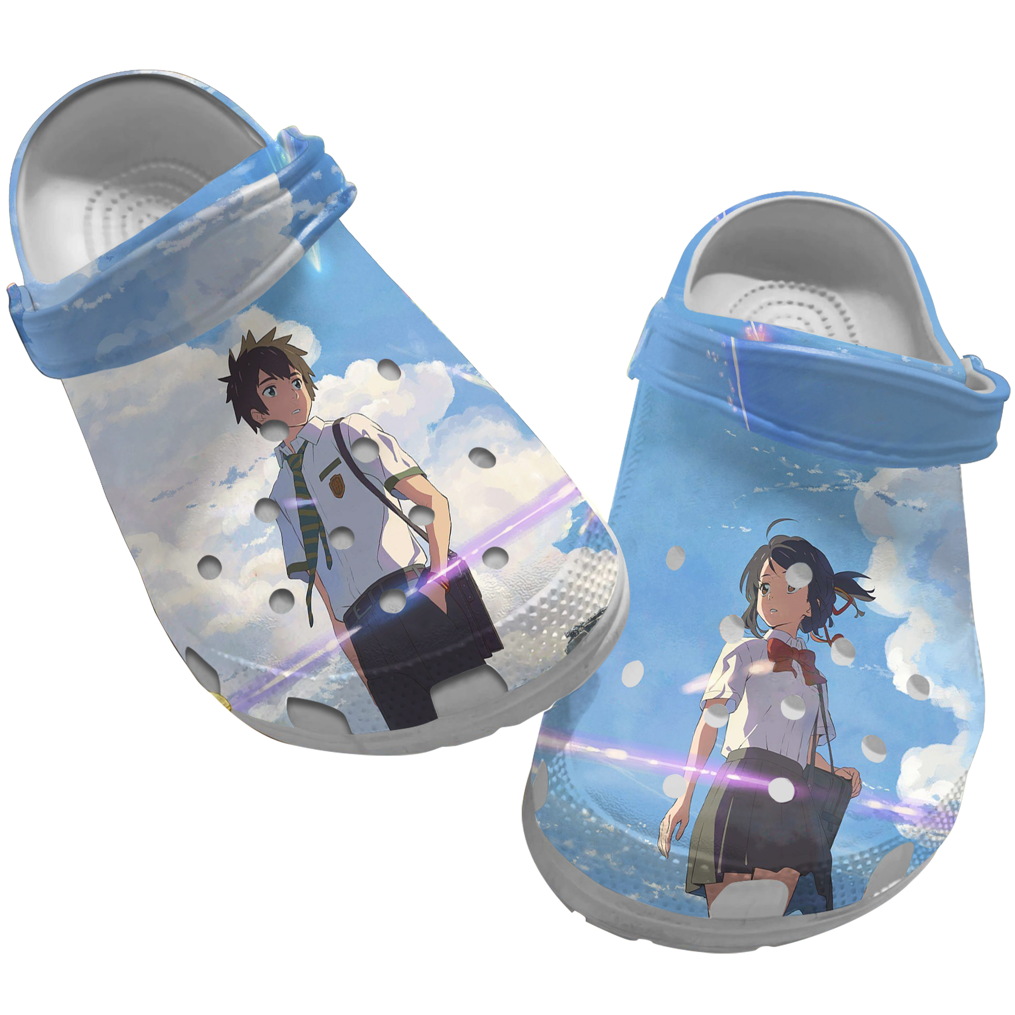 Your Name Clog Shoes Unisex, Your Name Crocs, Anime Clog Sho Inspire