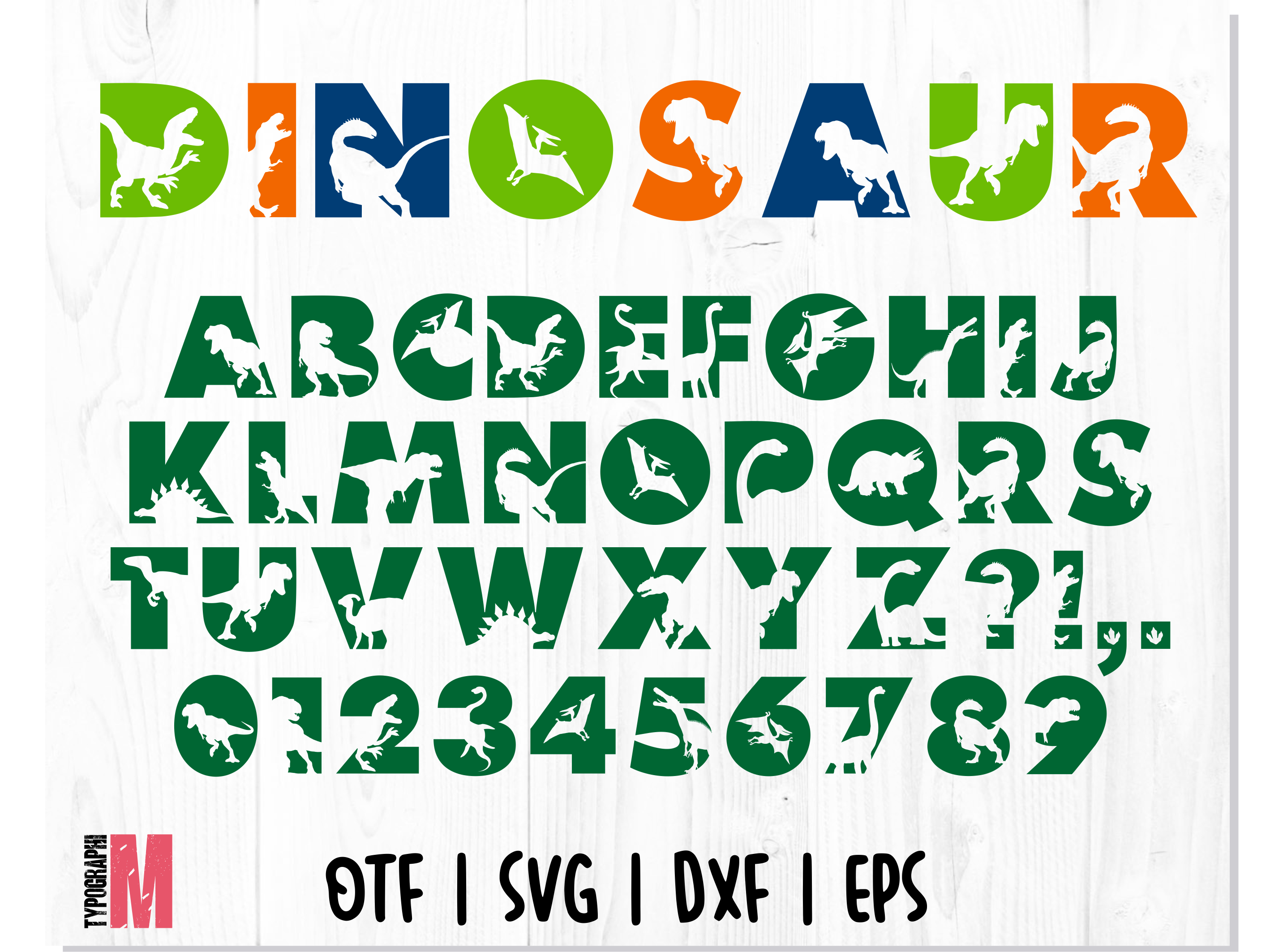 Dinosaur Font SVG, Dinosaur Font OTF, Dino Font TTF, Dinosau | Inspire ...