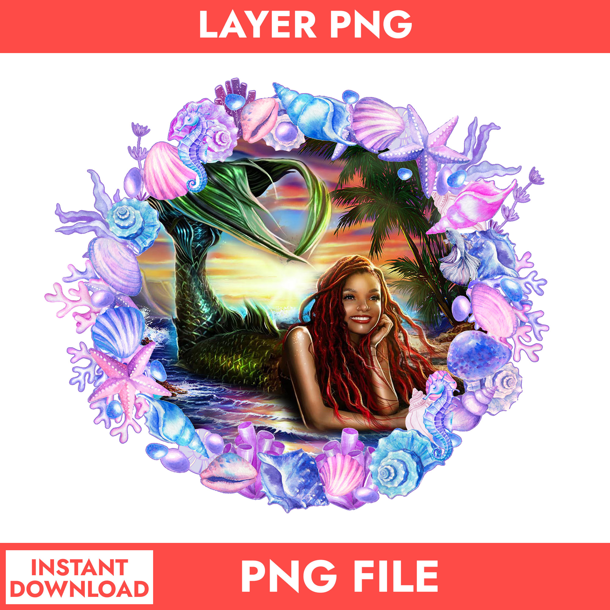 Pincess Mermaid Png, Ariel Mermaid Png, Little Mermaid Png, | Inspire ...