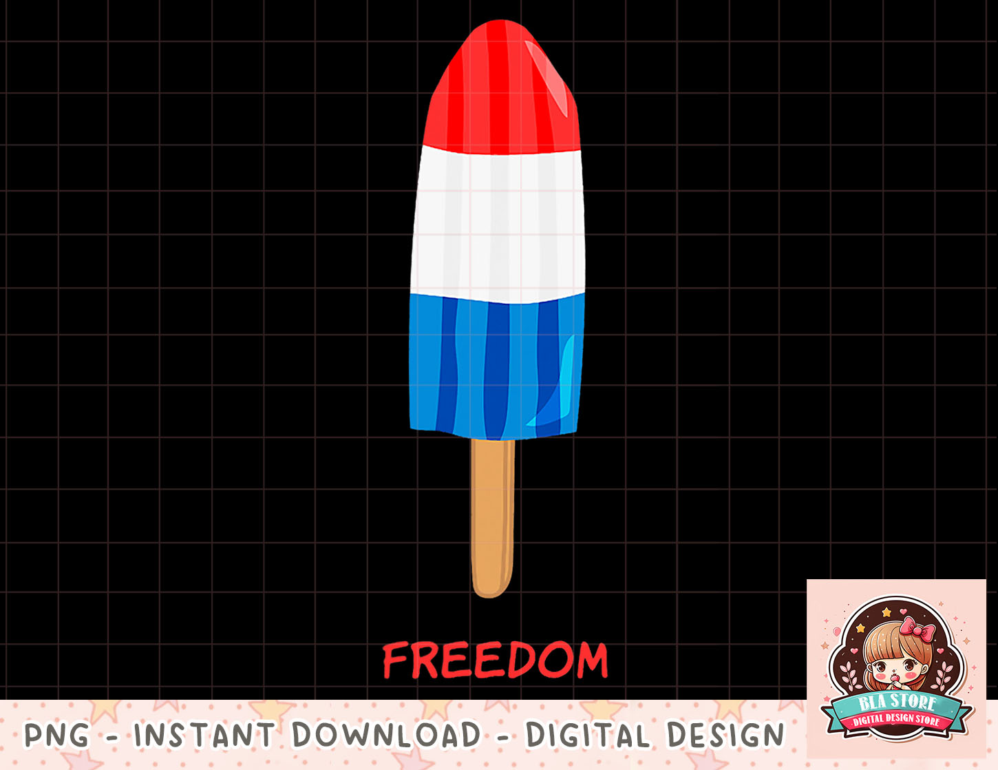 Freedom Firecracker Popsicle png, instant download, digital - Inspire