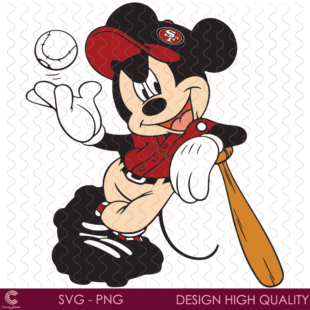 80s Mickey Mouse “San Francisco” San Francisco 49ers Gangster Mickey Mouse svg eps dxf png