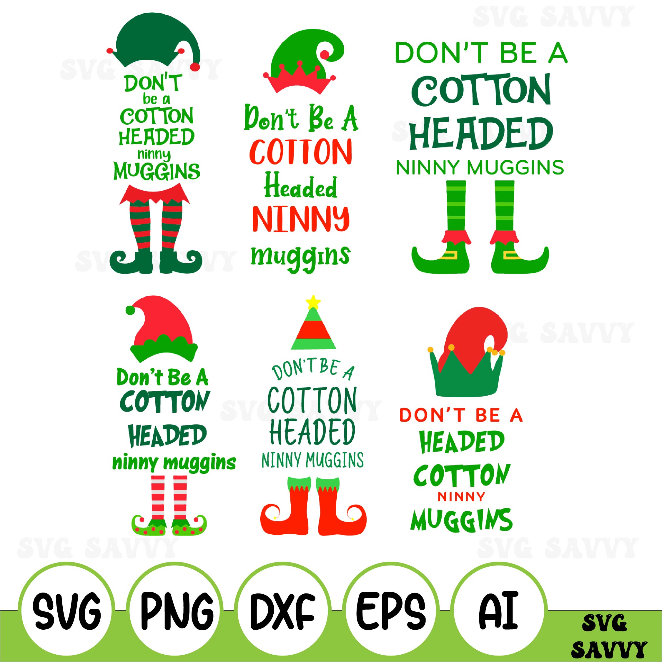 Don't Be A Cotton Headed Ninny Muggins Svg Bundle, Buddy The Inspire