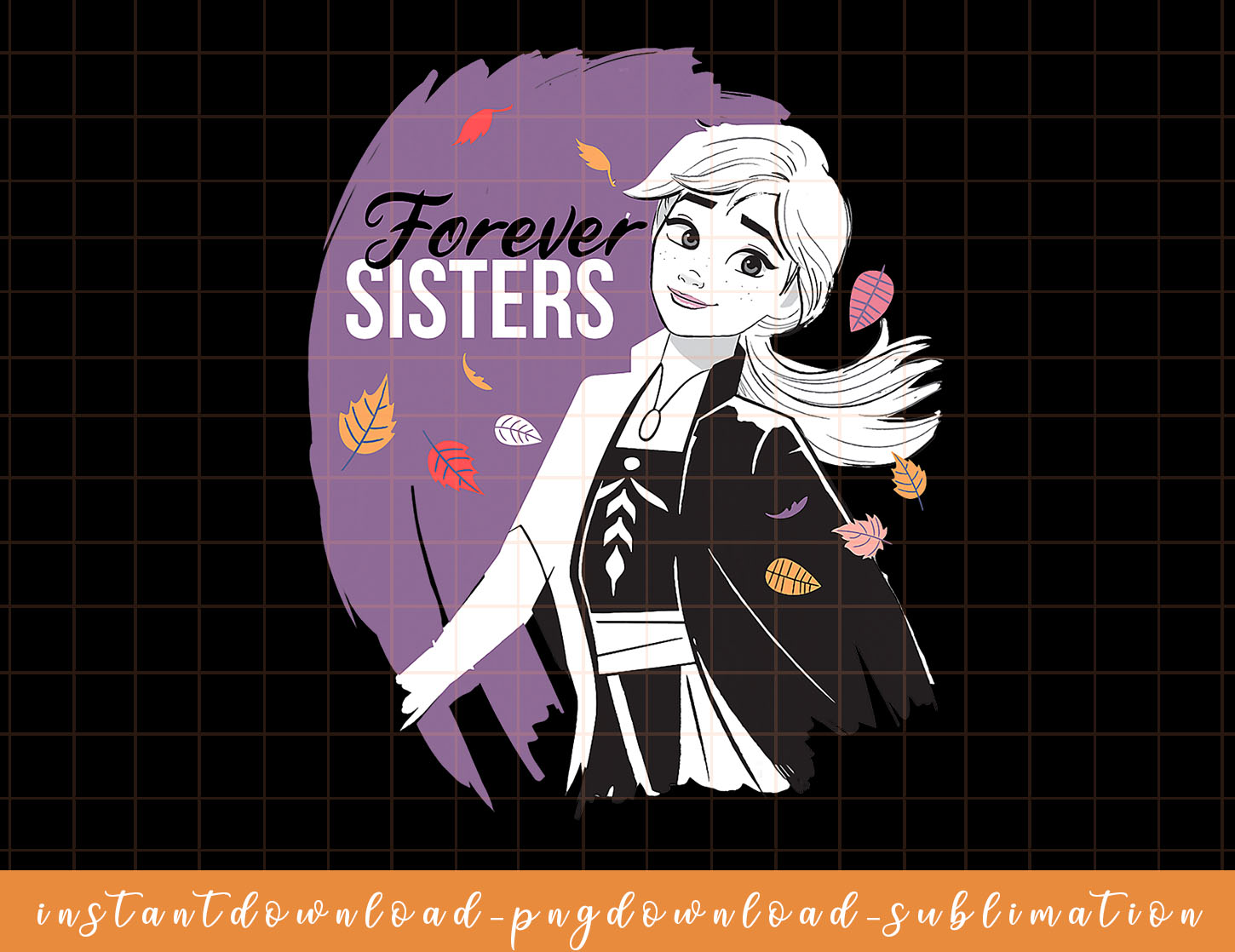 Disney Frozen 2 Anna Forever Sisters Portrait png, sublimate - Inspire