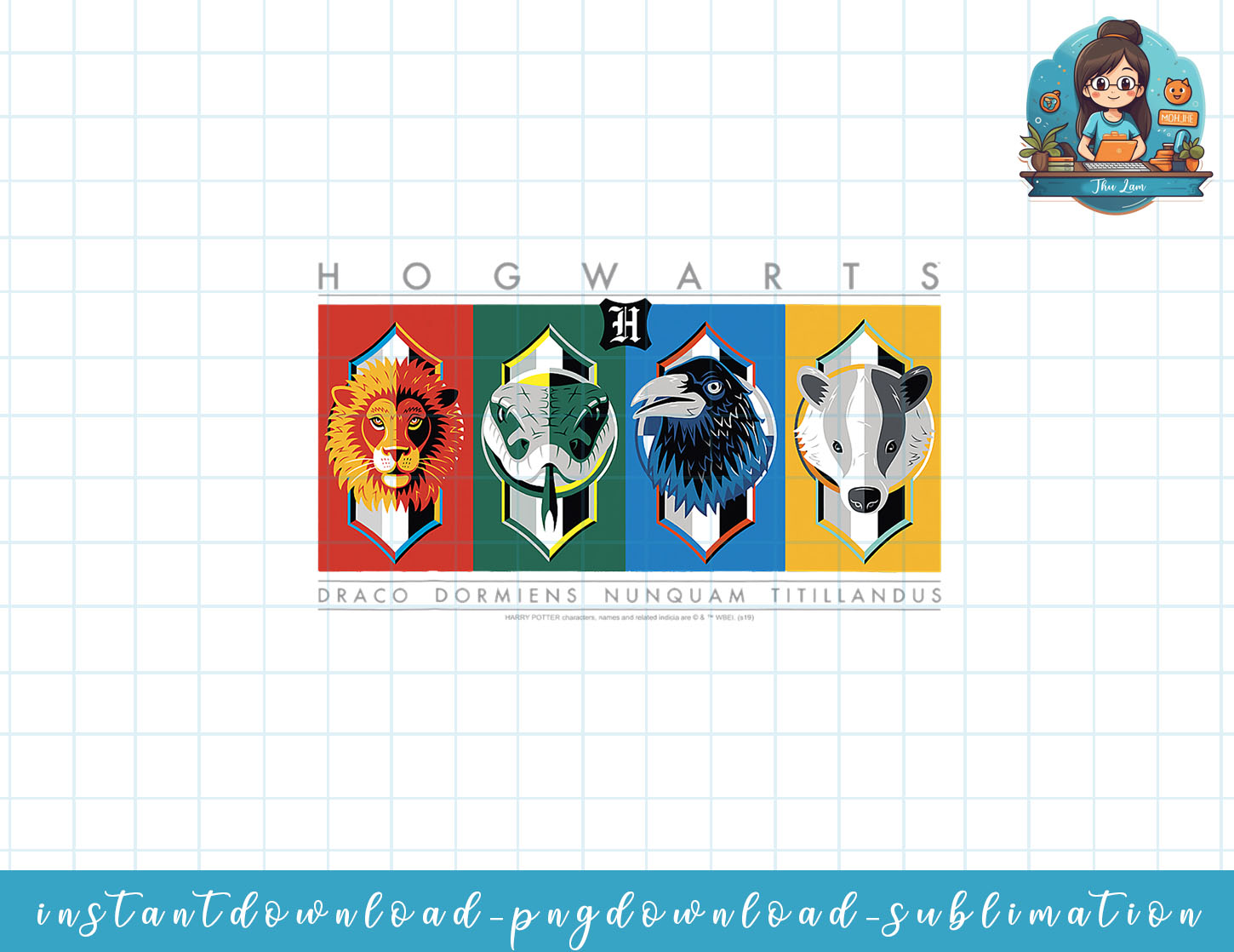 Harry Potter Hogwarts House Symbols png, sublimate, digital | Inspire ...
