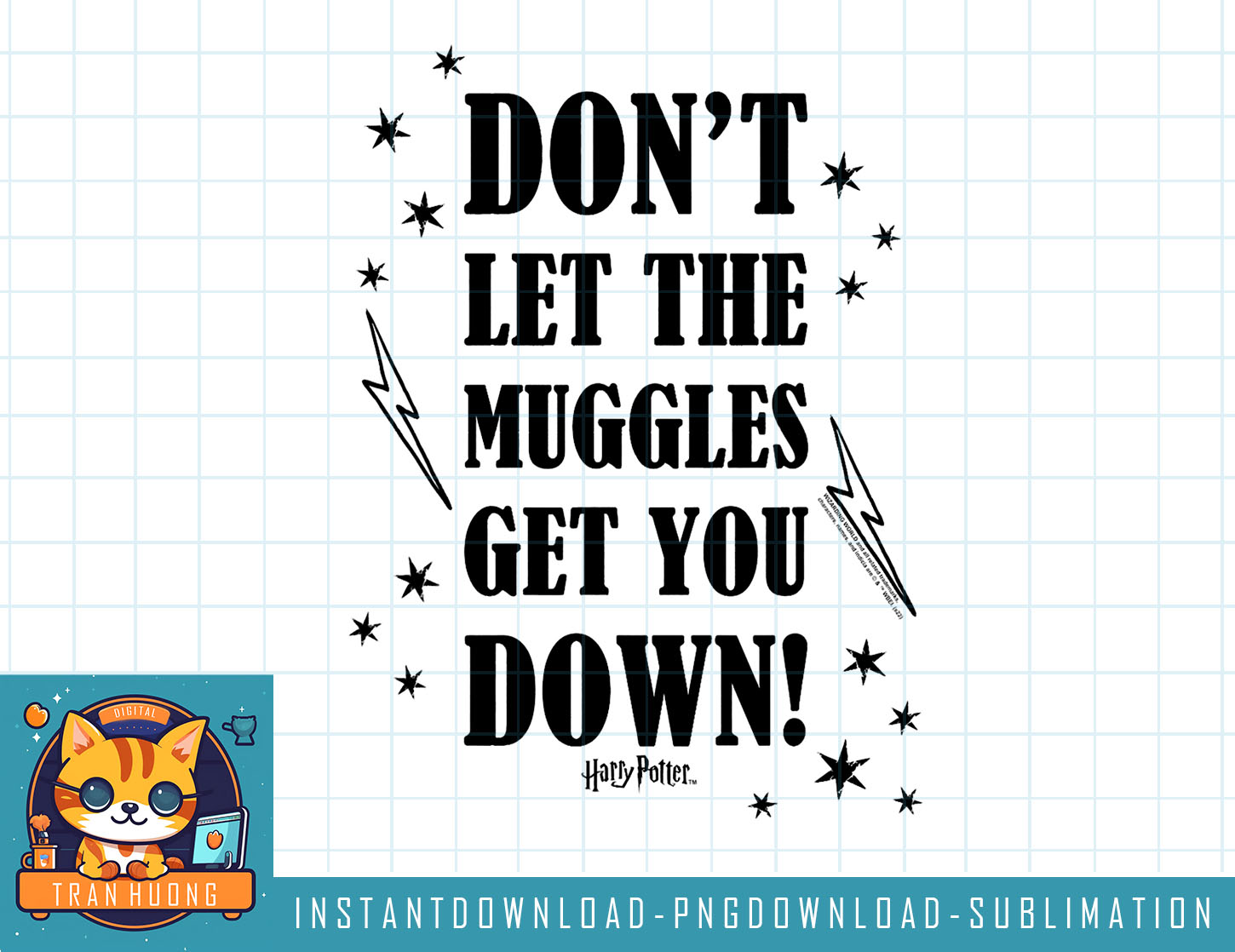 Harry Potter Muggles on Pink png, sublimate, digital downloa - Inspire ...
