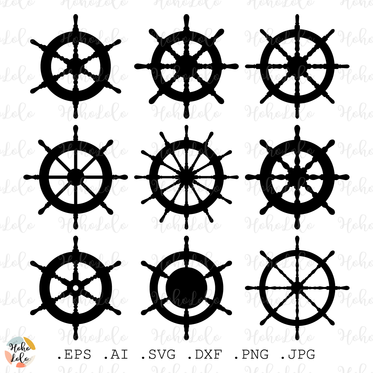 Ship Steering Wheel Svg, Ship Wheel Silhouette, Ship Wheel T Inspire
