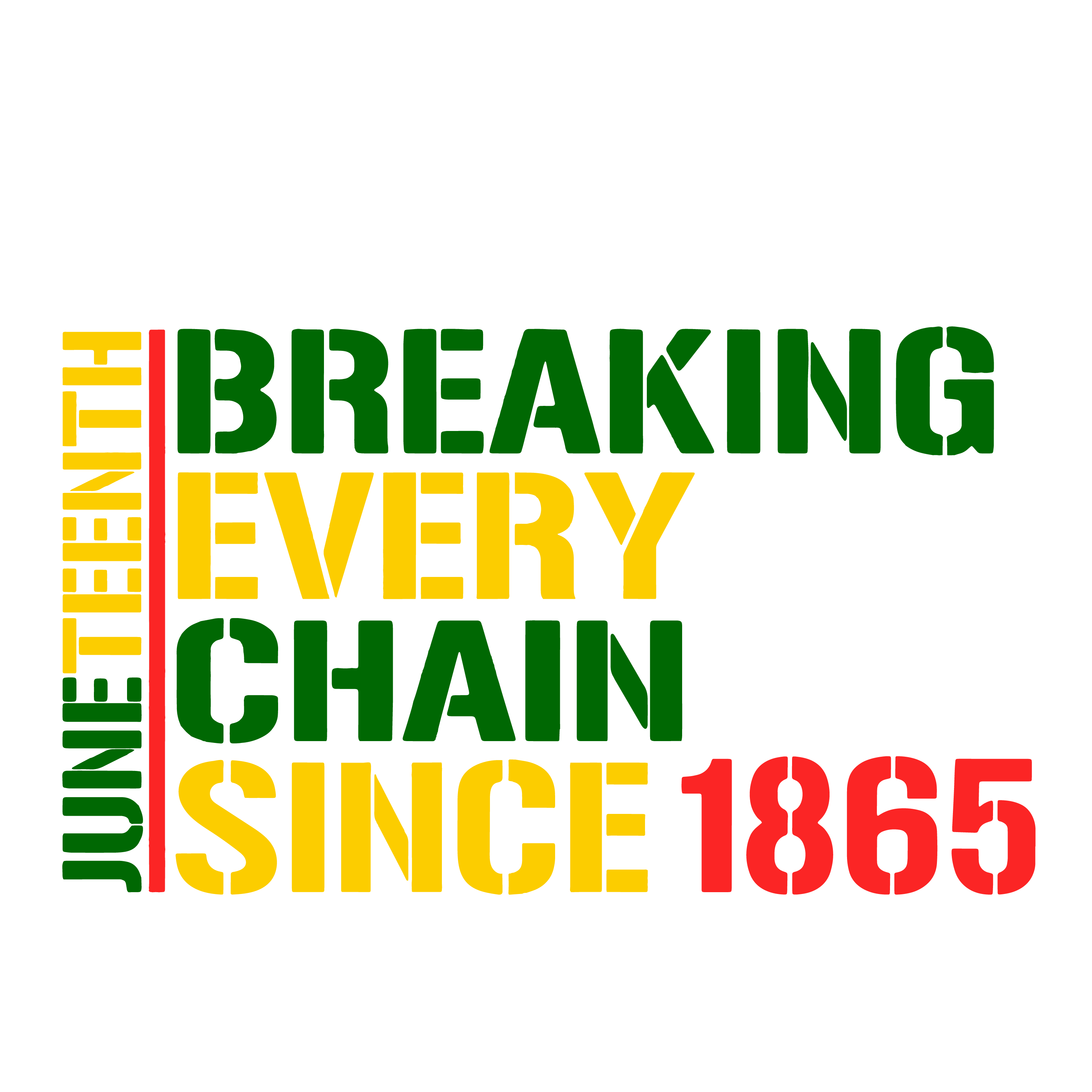 Juneteenth Breaking Every Chain Svg, Since 1865 Svg, Black W | Inspire ...